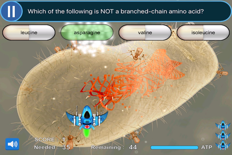 USMLE Step 1 & COMLEX Level 1 Buzzwords Game: Preclinical Review for M1 (Gross Anatomy to Physiology) and M2 (Pathology to Pharmacology) Medical Students (Scrub Wars) LITE screenshot 3