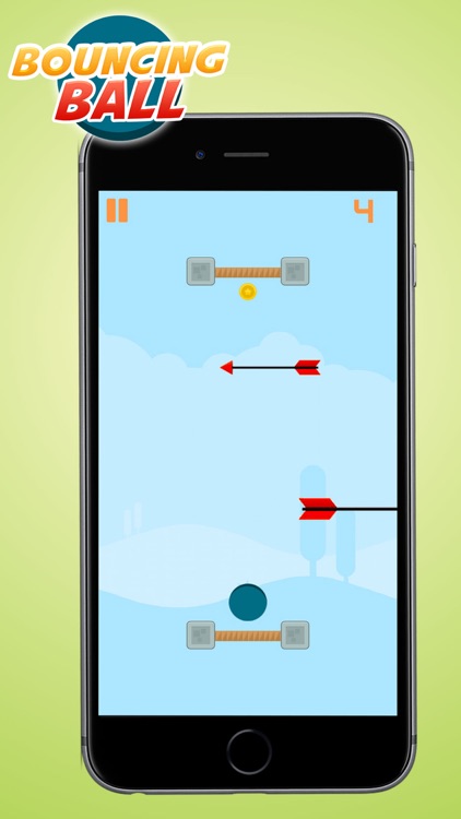 Bouncing Ball 2D - Dodge The Incoming Arrows, and Bounce The Ball To Collect Coins screenshot-3
