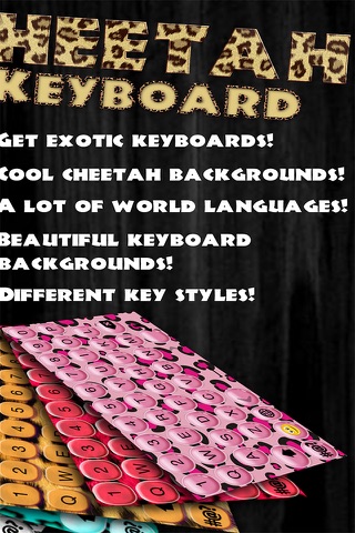 Cheetah Keyboard Design.er – Fashion Keyboards with Animal Print Themes screenshot 2