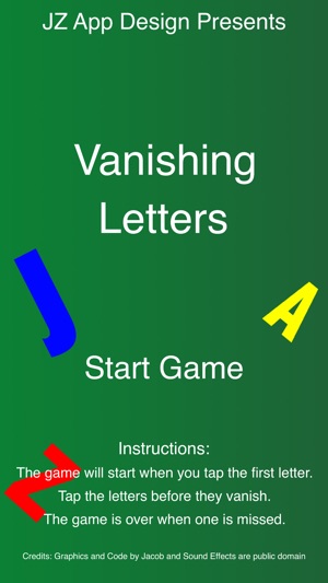 Vanishing Letters