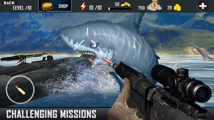 2016 Angry Shark Attack 2 :Great White Sea Monster fish Hunting Challenge (Spear-Fishing Sports) Pro screenshot-4