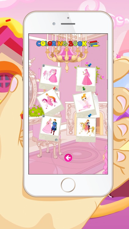 Princess Coloring Book -  Educational Color and  Paint Games Free For kids and Toddlers screenshot-4