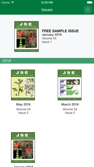 Journal of Systematics and Evolution(圖1)-速報App