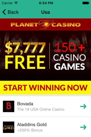 Live Betting Casinos – Online Gambling, Poker, Bingo, Blackjack, Craps and Bitcoin Casino screenshot 2