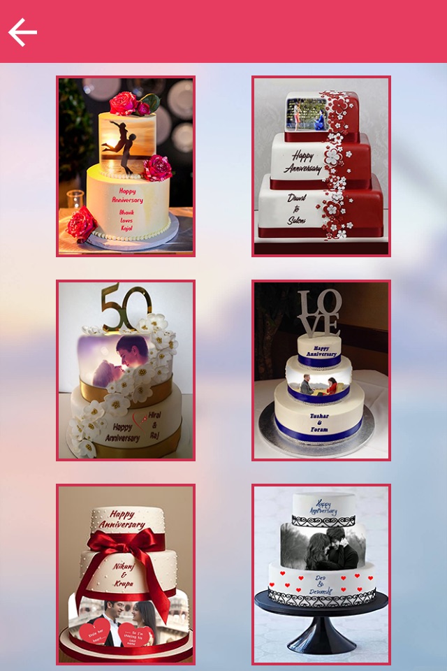 Name and Photo on Anniversary Cake screenshot 3