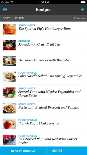 Recipe, Menu & Cooking Planner