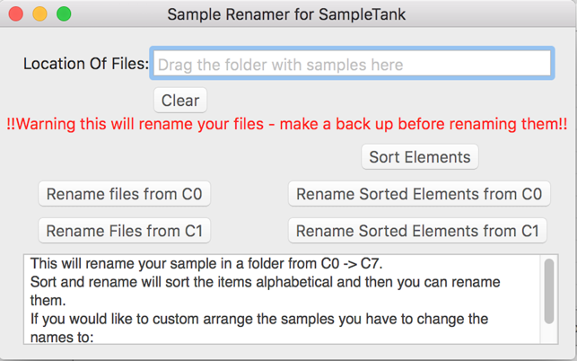 Sample Renamer - for Sample Tank