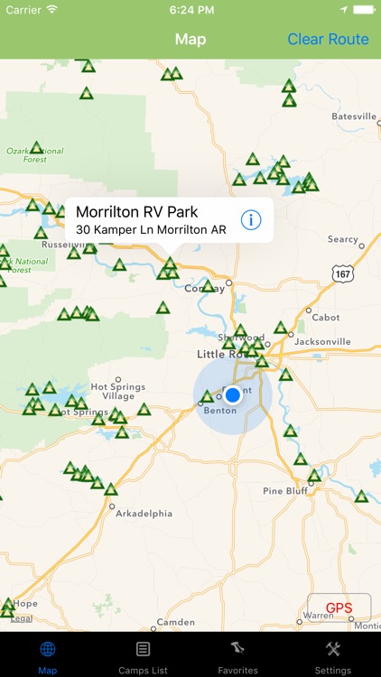 Arkansas – Camping & RV spots