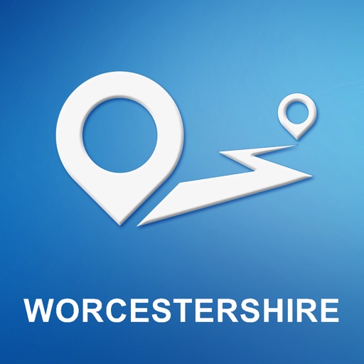 Worcestershire, UK Offline GPS Navigation & Maps icon