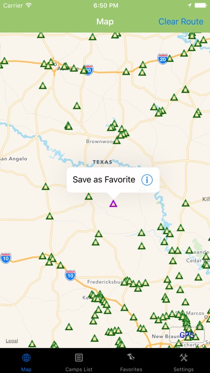 Texas – Camping & RV spots
