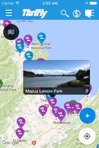 Thrifty Car Rental NZ Travel App screenshot 2