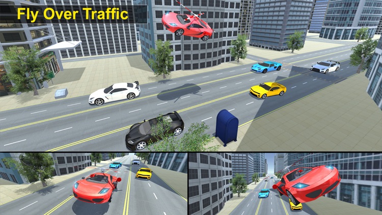 Flying Helicopter Car: Futuristic Autopilot Flight screenshot-3