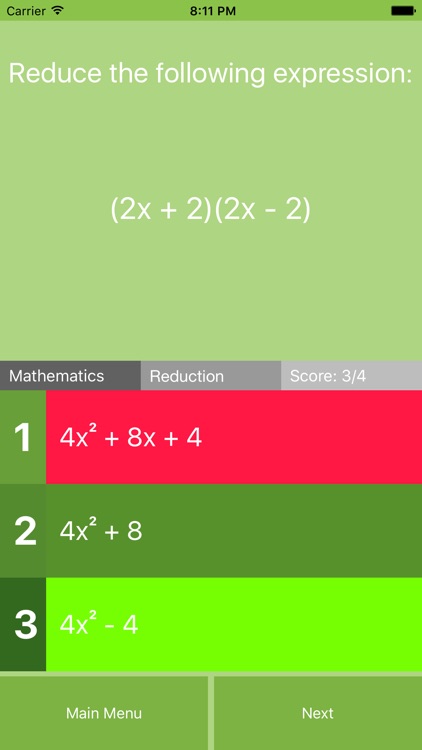 High School Math Quiz