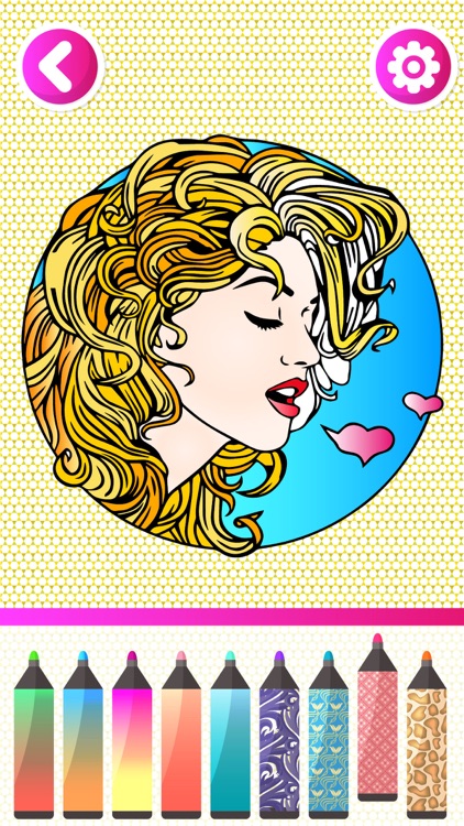 Fashion Coloring Book for Adults: Stress Relieving Color Therapy - Free Fun Girls Colouring Games screenshot-3