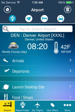 Denver Airport (DEN) Flight Tracker radar screenshot 2