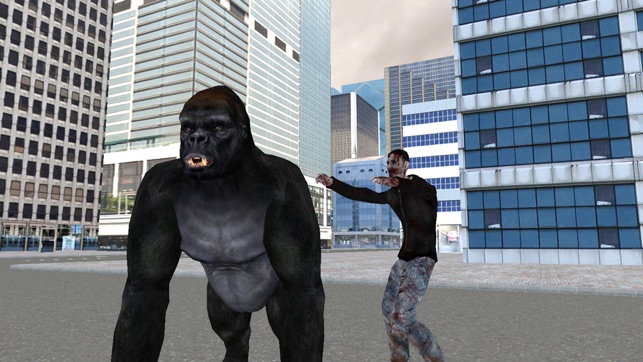 Real Gorilla vs Zombies - City