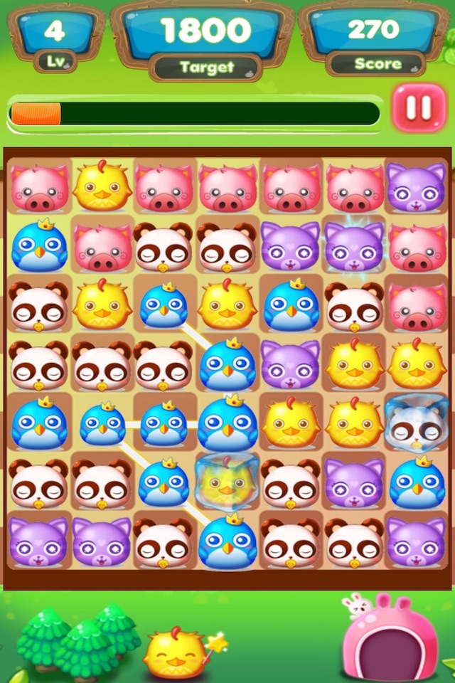 Cute Animal Jam Crush:Free jelly jump fun puzzle games screenshot 4
