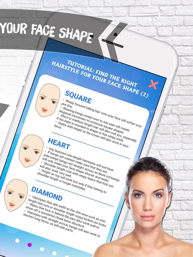 Hairstyle For Your Face Shape App - HairStyles