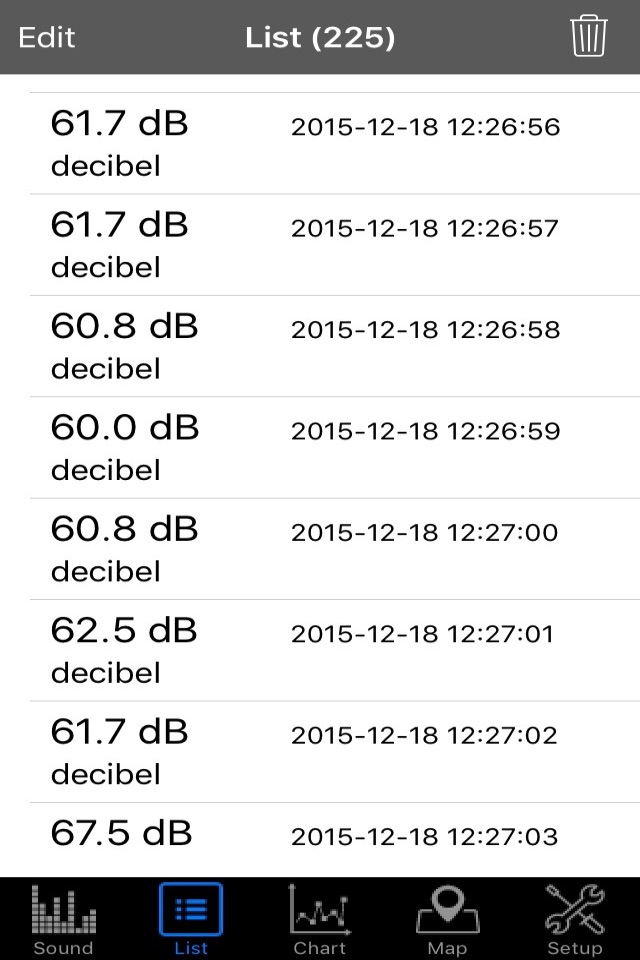 Decibel Log screenshot 2