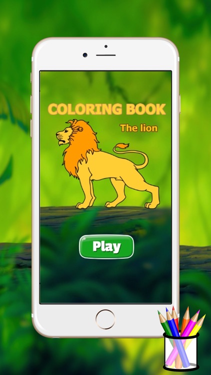 lion coloring book