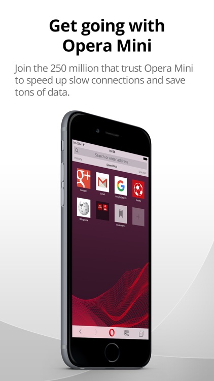Opera Mini web browser screenshot-0