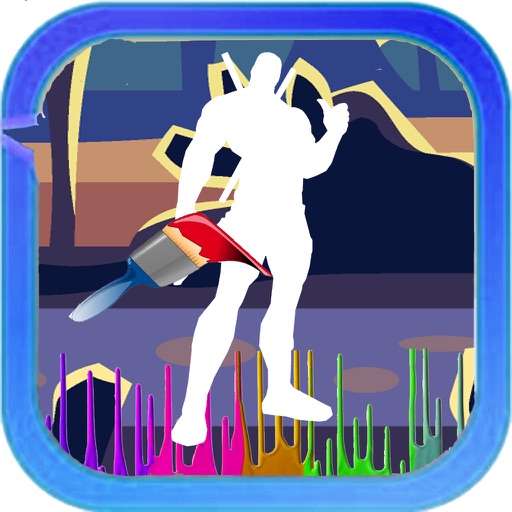 Coloring Book Kids Dead Pool Games Edition iOS App