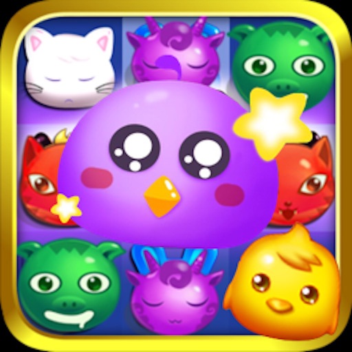 Pop Pet Mania HD-The best Match Three Game icon