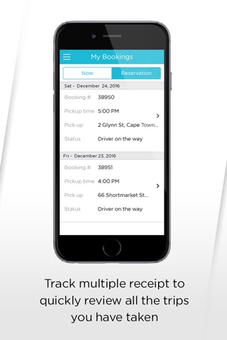 Muji Taxis app for passengers screenshot 4