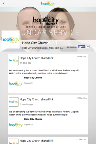 Hope City Church App screenshot 2