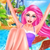 Summer Water Park Salon - Family Holiday SPA, Makeup & Makeover Games