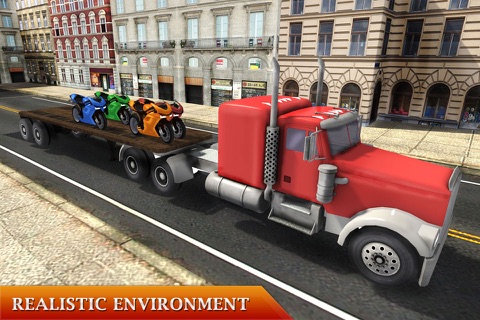 Heavy Bike Cargo Truck – Ultimate Transporter Trailer screenshot 4