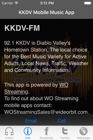KKDV Mobile Music App screenshot 2