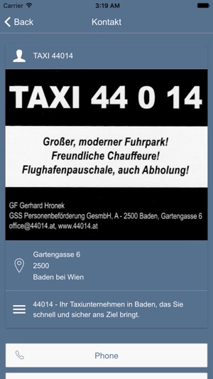 Taxi Baden 44014(圖2)-速報App