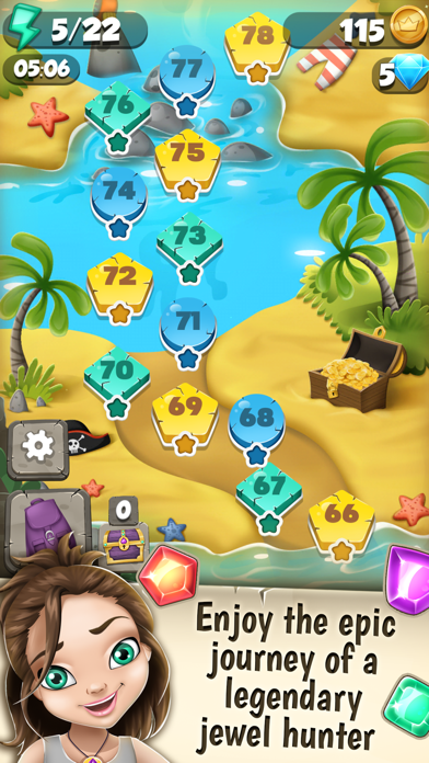 How to cancel & delete Jewel Mystery Deluxe Match 3: Find the Lost Diamond in the Crazy Color.s Adventure Mania from iphone & ipad 2
