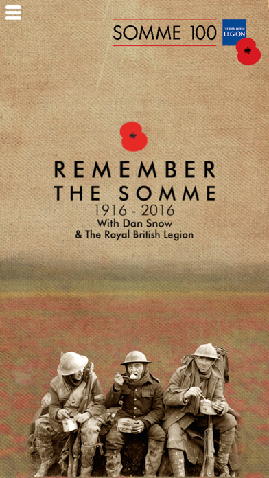 How to cancel & delete Somme 100 – Remember the Battle of the Somme with Dan Snow & The Royal British Legion from iphone & ipad 1