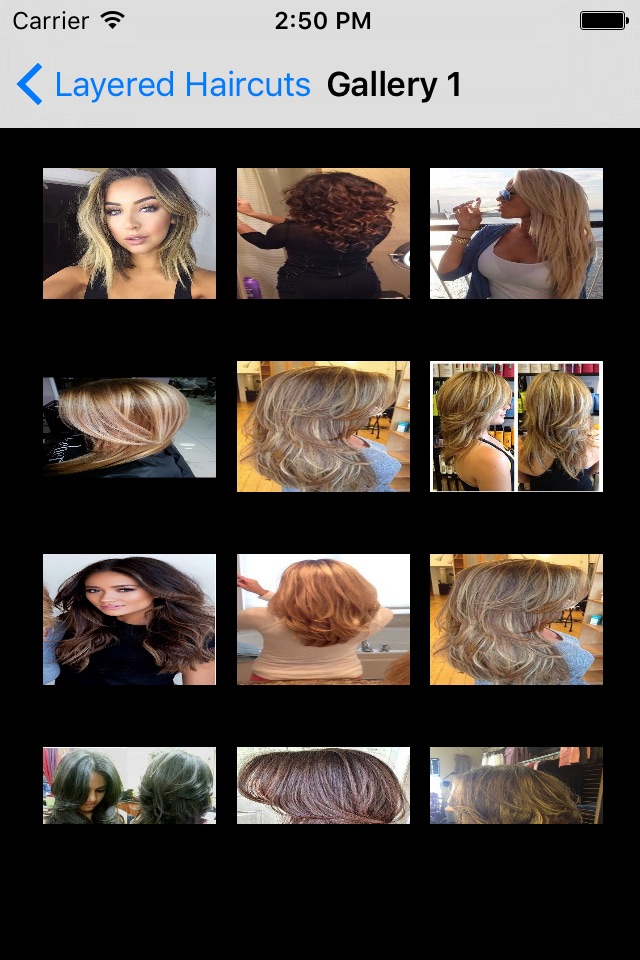 Layered Haircuts screenshot 2