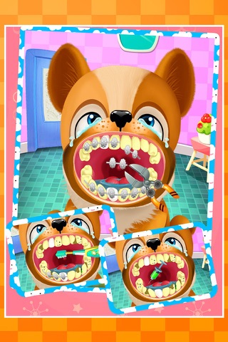 Pet vet cute puppy teeth doctor - Surgery game for animals screenshot 2