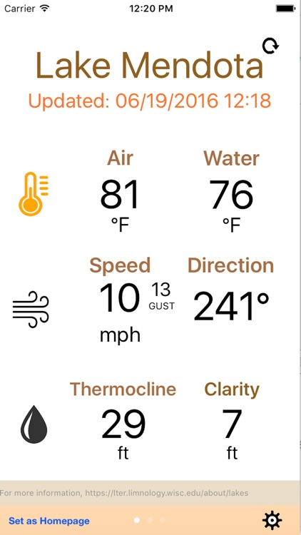 NTL Lake Conditions