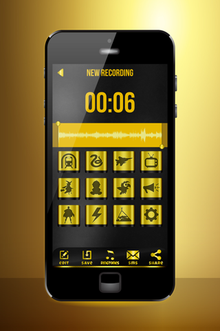 Golden Voice Changer App – Transform Record.ings With Female or Deep Sound Effect.s screenshot 4
