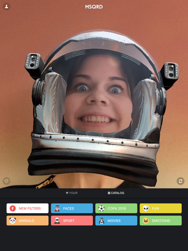 ‎MSQRD — Live Filters & Face Swap for Video Selfies Screenshot