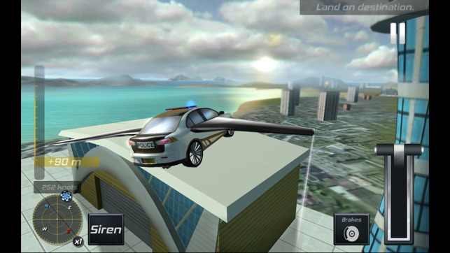 Flying Police Car Simulator 3D(圖2)-速報App