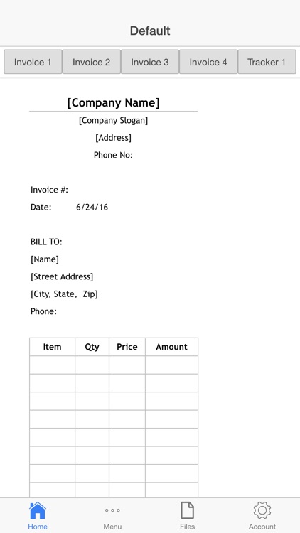 Cash Invoice