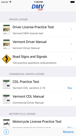 Vermont DMV Test Prep