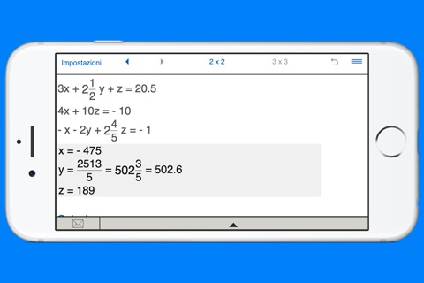 System of linear equations solver and calculator for solving systems of linear equations with three variables screenshot 3