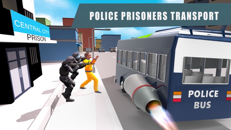 Futuristic Flying Bus Pilot - Extreme Rescue Bus Flight and Transport 3D Simulator screenshot-4