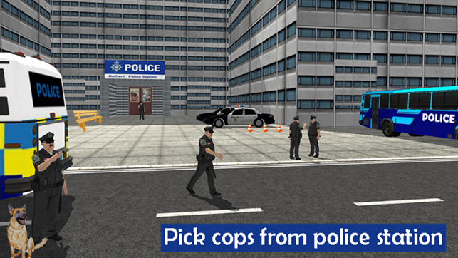 Police City Bus Staff Duty Simulator 201