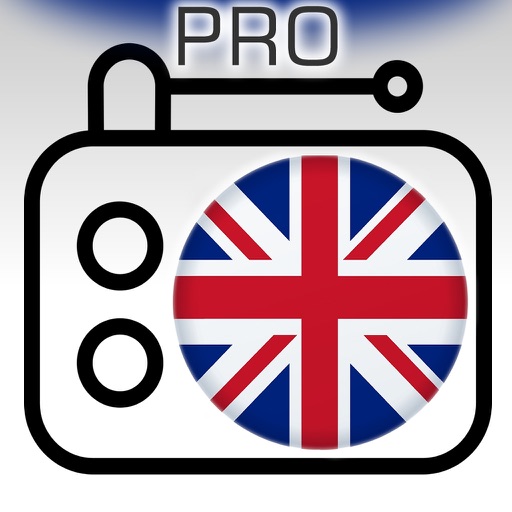 UK live radio tuner streaming (Pro version) - The best United Kindom FM radios icon