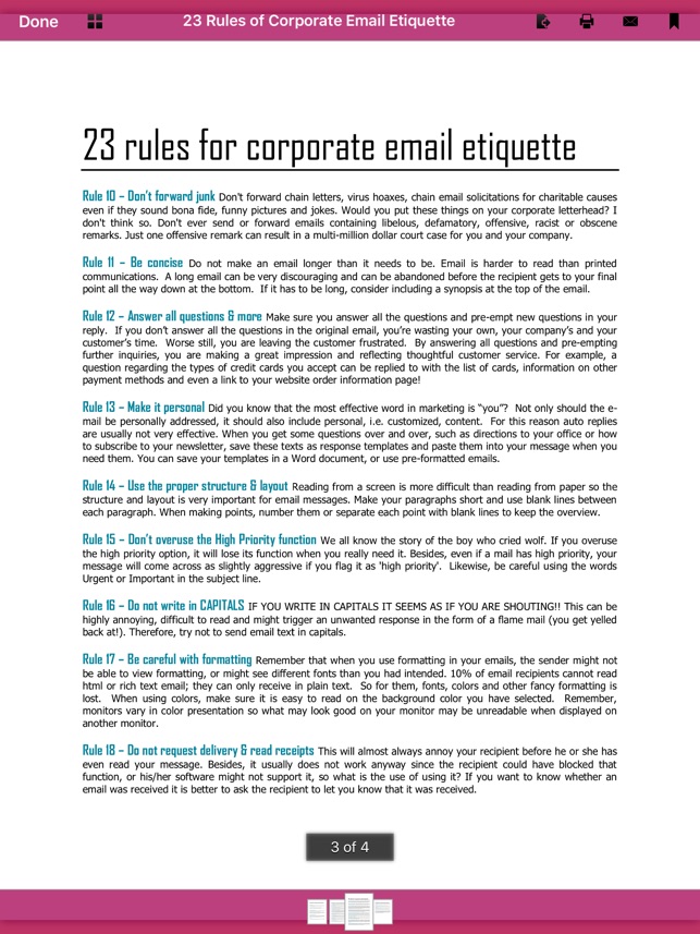 Email Etiquette - 60 Excellent Email Samples