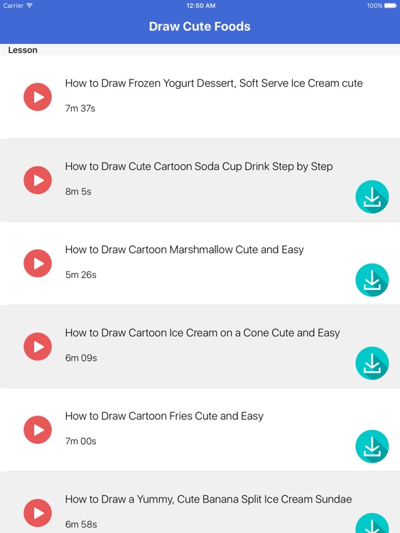 Draw Cute Foods for iPad