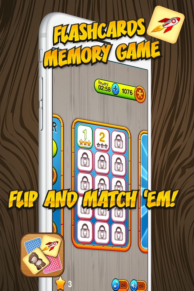 Flash Cards Memory Game – Educational and Fun Activity Challenge to Match Card Pair.s screenshot 3